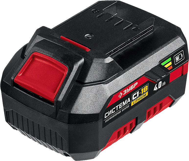 Купить ЗУБР 18В, Li-Ion, 4Ач, тип С1, аккумуляторная батарея. АКБ-С1-18 ...