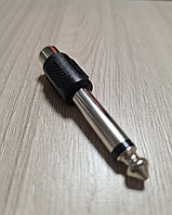 Разъем переходной:SZC-0142/6,35 mono-RCA jack