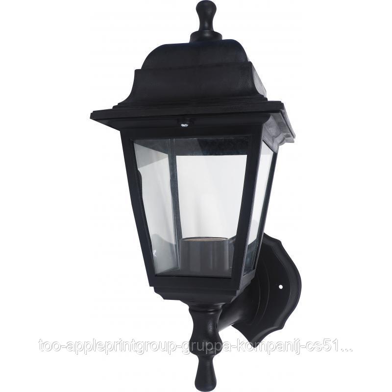 Настенный светильник уличный, 1xE27x60 Вт, пластик, цвет чёрный