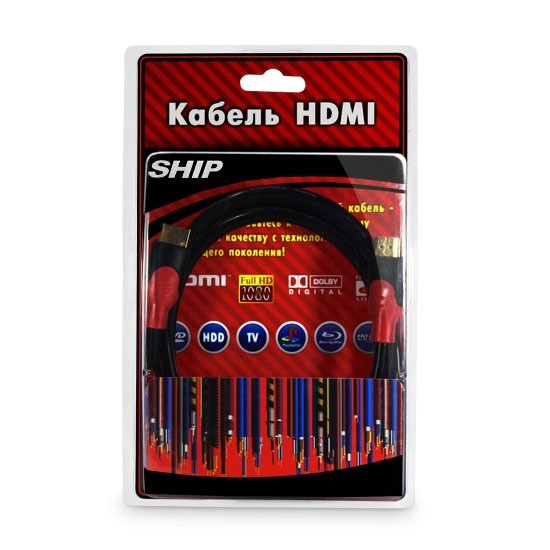 Кабель HDMI-HDMI Ship SH6016-1.5B, 1.5m m-m, BOX - фото 2 - id-p95859788