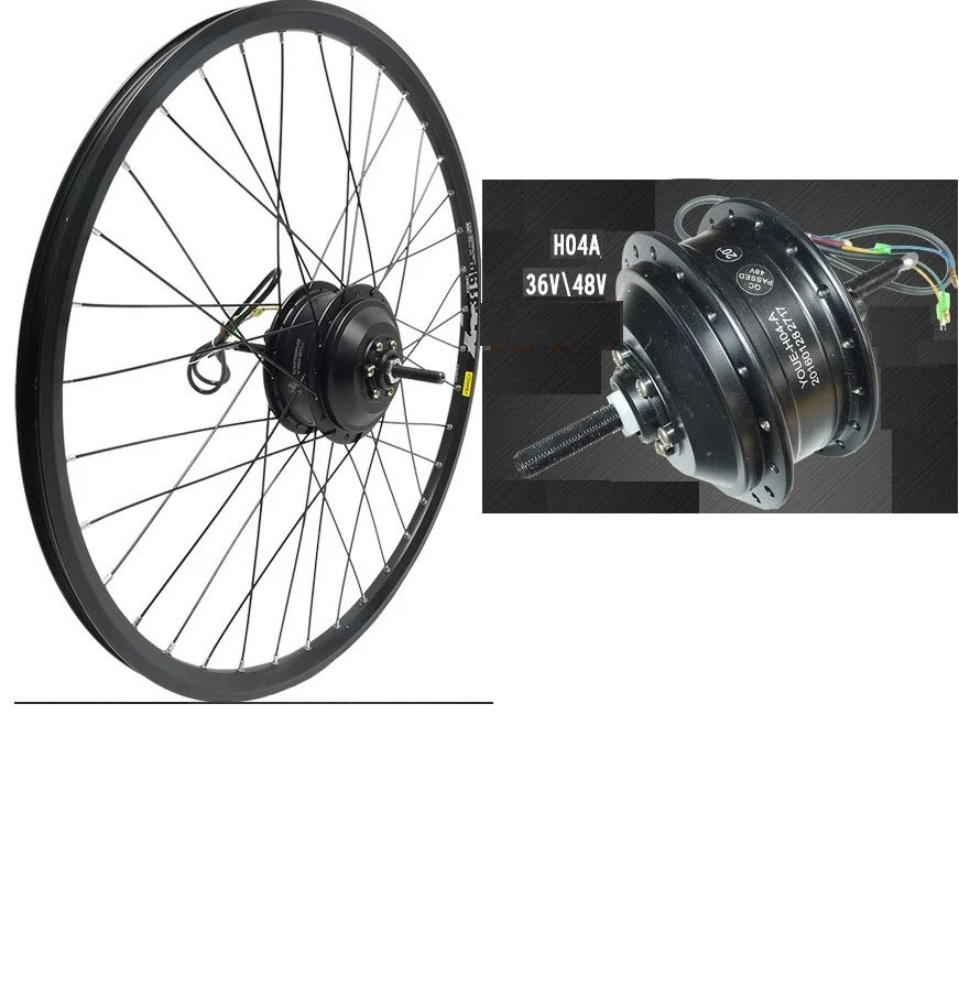 Мотор-колеса 36/48v 250w (max 350w) на обод, 20”, 24", 26", 27,5”, 28".