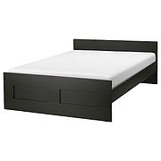 Кровать каркас БРИМНЭС черный 160х200 Лурой ИКЕА, IKEA