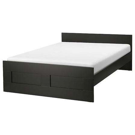 Кровать каркас БРИМНЭС черный 160х200 Лурой ИКЕА, IKEA, фото 2