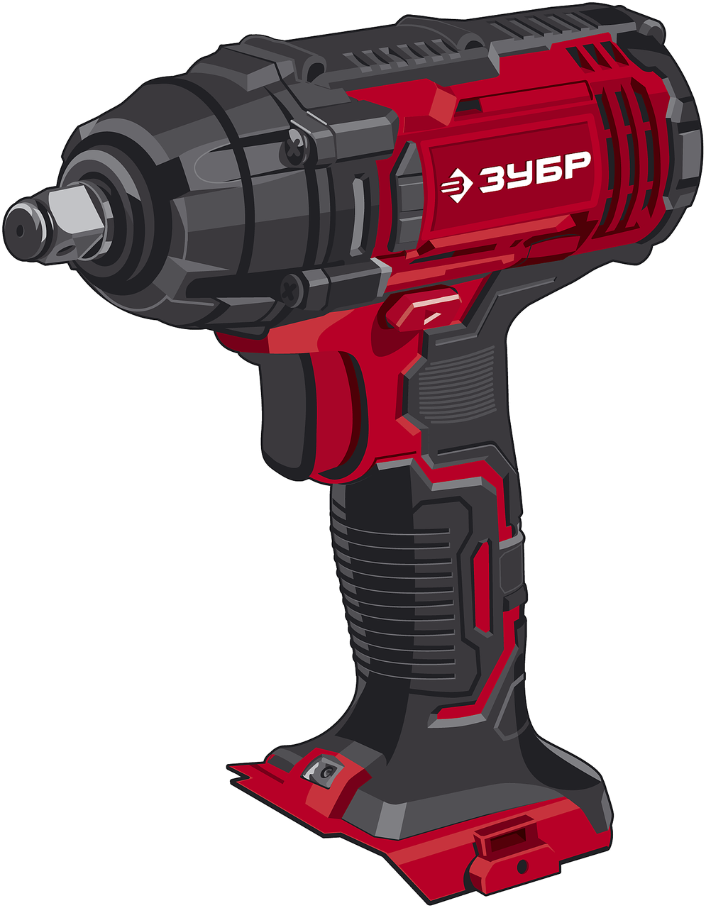 ЗУБР 18В, без АКБ, в коробке, гайковерт ударный. ГУЛ-255