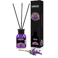 LOREVA Reed Diffuser Lavanta (Lavander) Лаванда 110 мл интерьерный парфюм (аромапалочки)