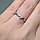 Золотое кольцо с бриллиантом 0,21Сt SI1/H Огранка "Сердце", фото 6