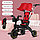 Трехколесный складной велосипед Baby Store Red, фото 4