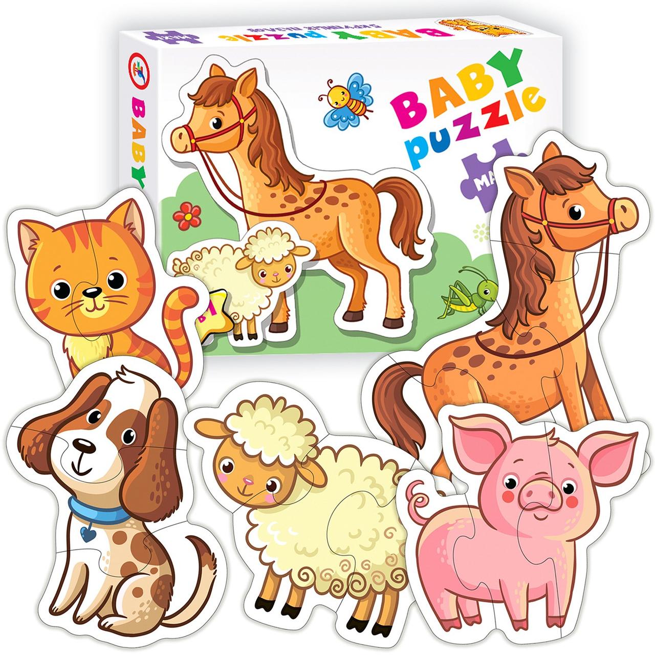 Baby Puzzle Макси-пазлы для самых маленьких «Домашние животные», 5 пазлов - фото 1 - id-p95857854