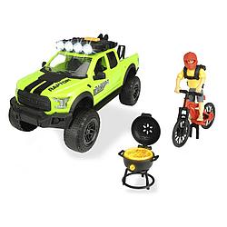 Dickie Toys PlayLife Игровой набор велосипедиста Ford Raptor, 25 см (свет, звук)