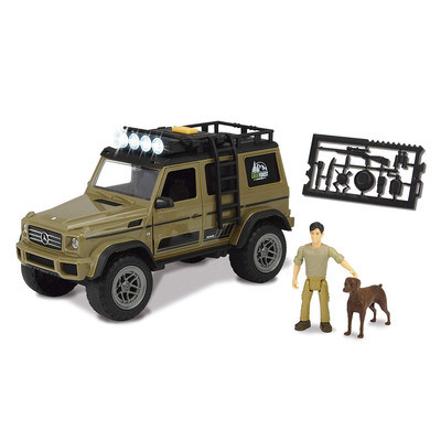 Dickie Toys PlayLife Игровой набор охотника Mercedes-Benz AMG 500 4x4, 23 см (свет, звук) - фото 2 - id-p95857900