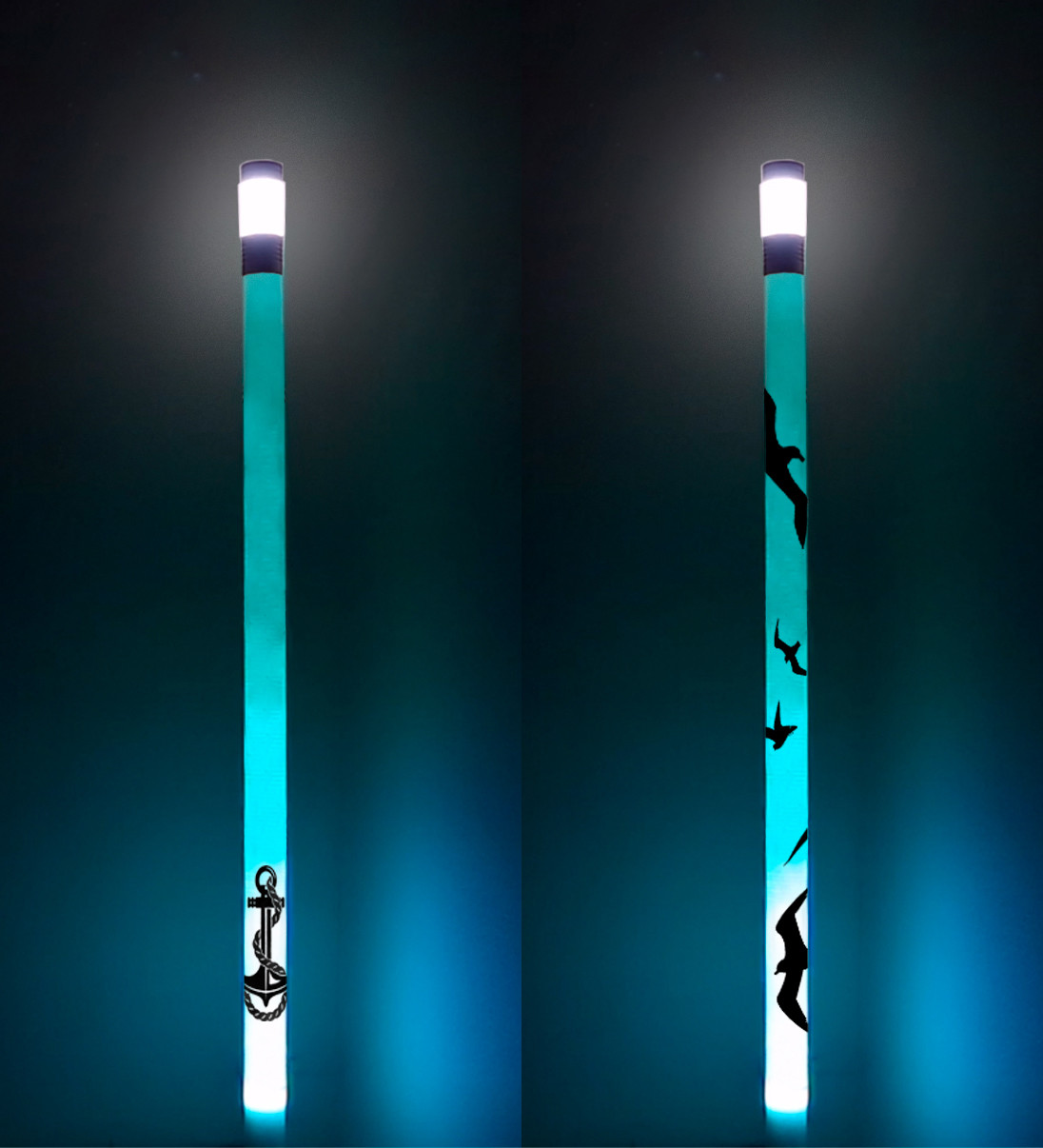 Опоры уличного освещения стеклопластик с RGB подсветкой 3 м - фото 1 - id-p94678690