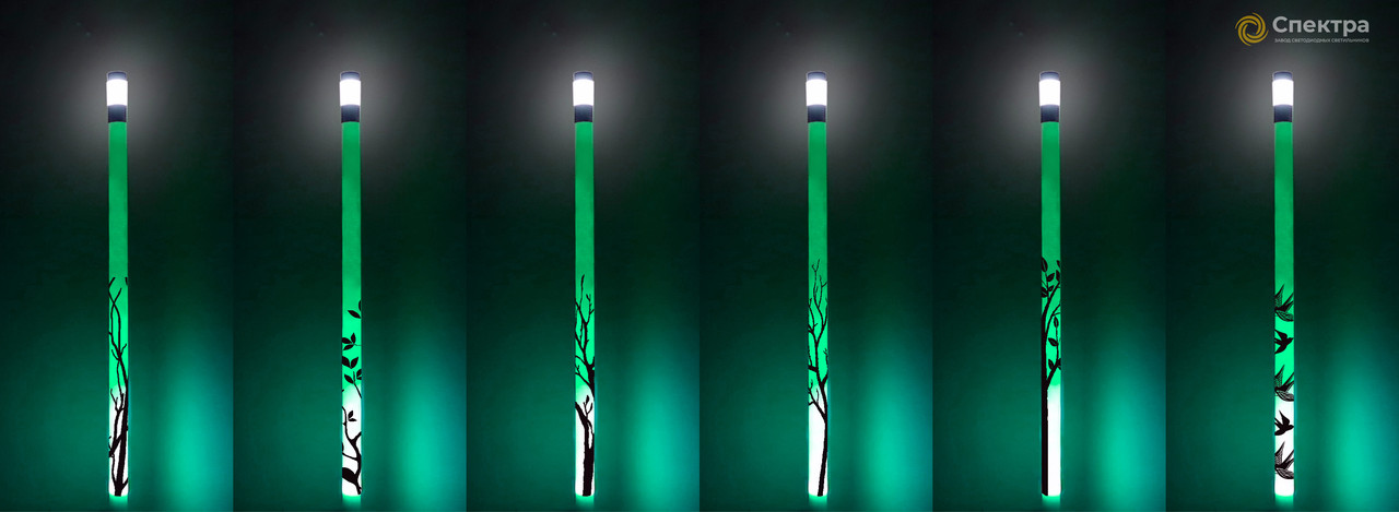 Опоры уличного освещения стеклопластик с RGB подсветкой 3 м - фото 9 - id-p94678690