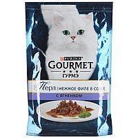 Влажный корм Gourmet Перл Нежное филе для кошек со вкусом ягнёнка в соусе