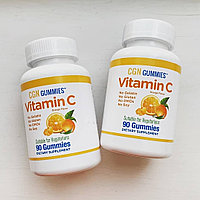 California Gold Nutrition Витамин С, 90 Жевательные таблетки, натуральный апельсиновый вкус, без желатина