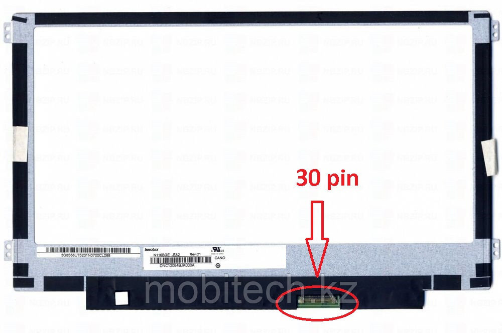 ЖК экран для ноутбука 11.6 N116BGE-EA2 REV.C2 11.6 slim 30 pin 1366x768 HD  (ушей L - R )