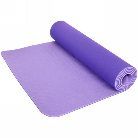 Коврик для занятий йогой и фитнесом в чехле YOGA MAT [6 мм; 1 кг] (Розовый) - фото 9 - id-p90804735