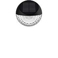 Светильник настенный светодиодный уличный на солнечных батареях Puno IP44, цвет чёрный, фото 1