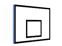 Щит баскетбольный из влагостойкой фанеры (1200мм х 800мм без кольца) - фото 2 - id-p95898249
