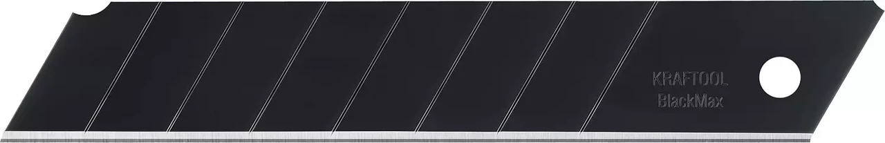 KRAFTOOL BLACK MAX 18 мм лезвия сегментированные, 8 сегментов, 10 шт - фото 2 - id-p95898779