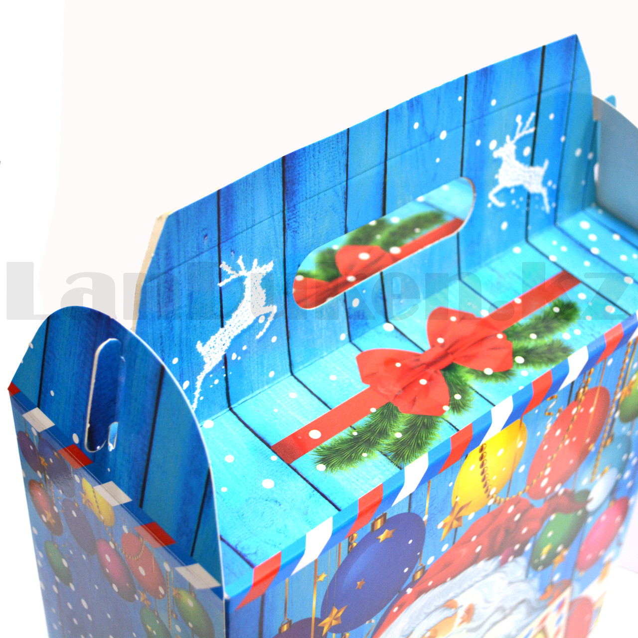 Подарочная новогодняя упаковка "Новогодняя почта" картонная с блистерным окошком складная - фото 9 - id-p95899076