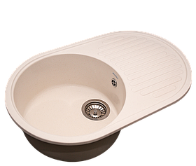 Кухонная мойка GranAlliance G-30,молочный