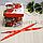 Подарочная коробка M(15х15х15) квадратная в новогодней тематике с блестками с декоративными шнурками, фото 6