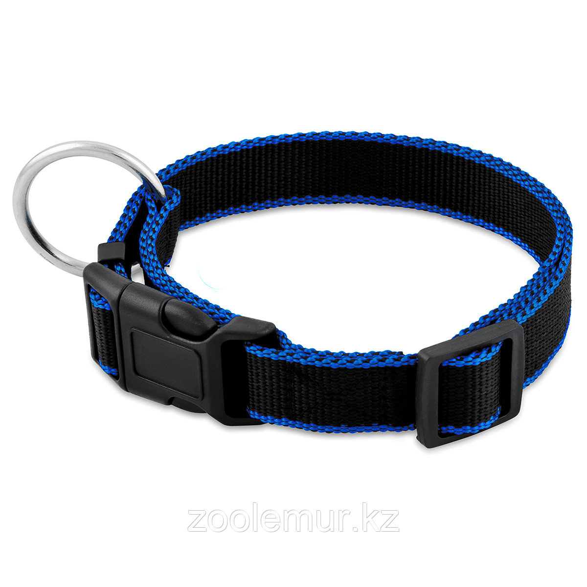 Ошейник Saival Premium «Цветной край» с кольцом 25мм обхват 45-60см