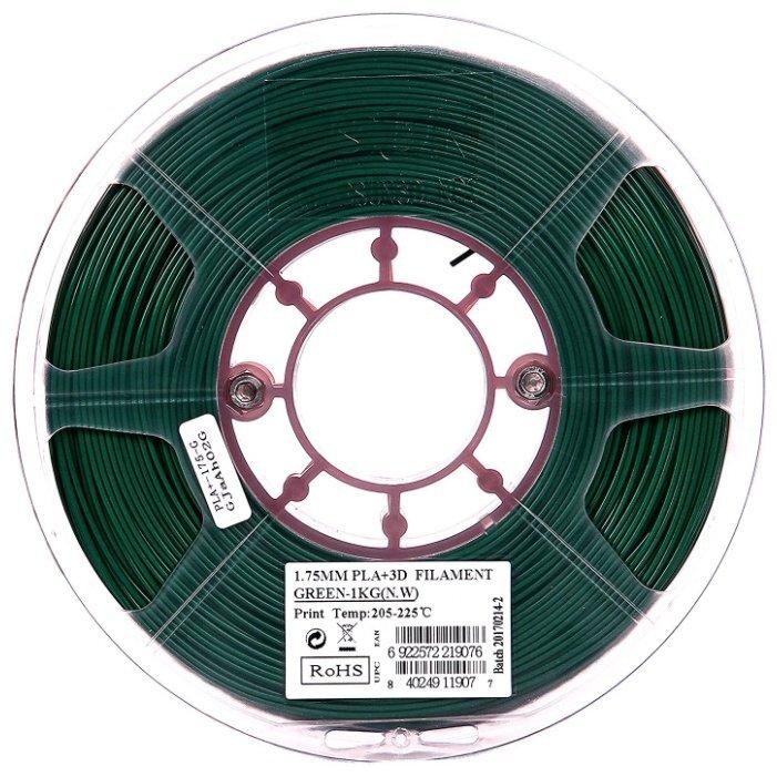 Картридж eSUN 3D Filament PLA+, 1.75 мм, 1кг, Green - фото 1 - id-p95913516