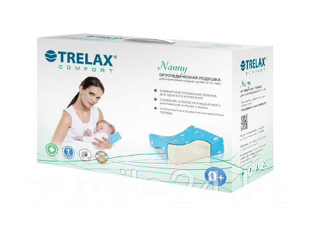 Ортопедическая подушка Trellax для кормления грудью Kaspi Pay/RED