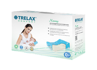 Ортопедическая подушка Trellax для кормления грудью Kaspi Pay/RED
