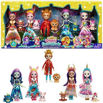 Набор Enchantimals Королевские друзья куклы с питомцами Энчантималс