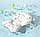 Детская ванночка складная 79см бордо с матрасиком, фото 5