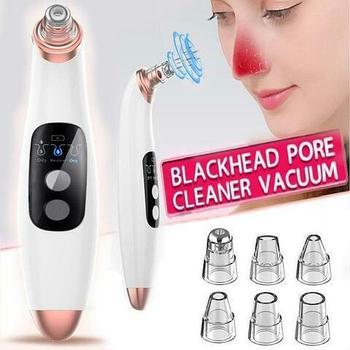 Аппарат для чистки лица вакуумный беспроводной Blackhead Remover с USB-зарядкой + 6 насадок