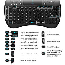 Мини-клавиатура с TochPad беспроводная с LED-подсветкой Rii i8 mini для ТВ-бокса / Android TV / компьютера, фото 3