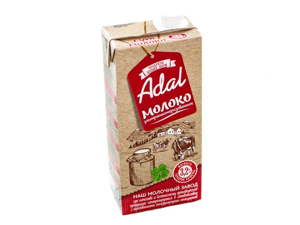 Молоко "Adal" ультрапастеризованное 3,2%, 1 литр