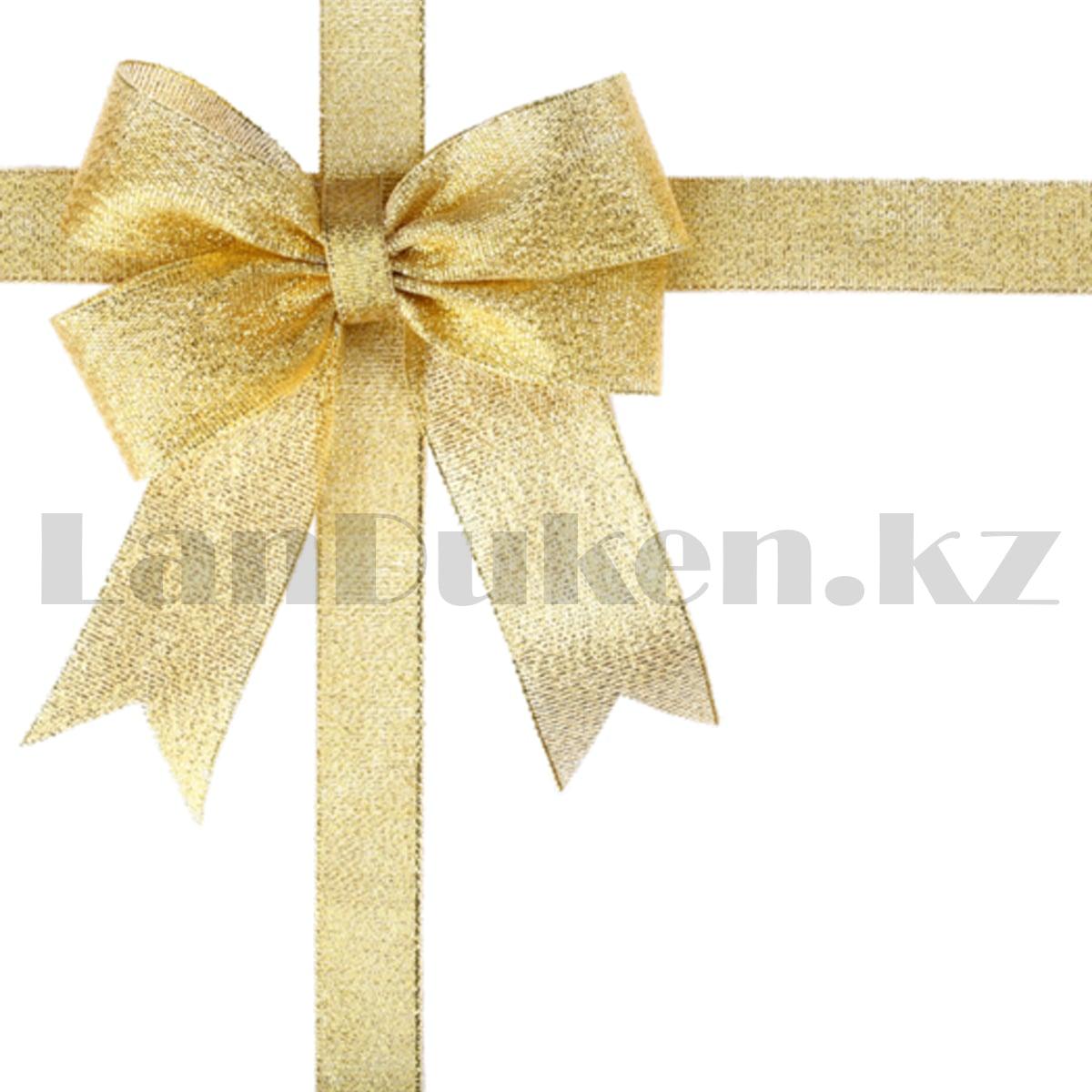 Лента парча для подарочной упаковки 4см * 20 м золотистая - фото 1 - id-p95924785