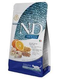 Фармина N&D Cat Ocean сельдь и апельсин для взрослых кошек, 10кг