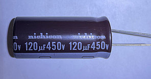 Электролитический конденсатор ELCAP 120mF 450V  18X40 NIchicon