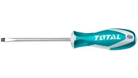 "THT2156P - ""ТОТАL"" Отвёртка SL 6.5, длинна 125мм, диаметр 6.0мм."