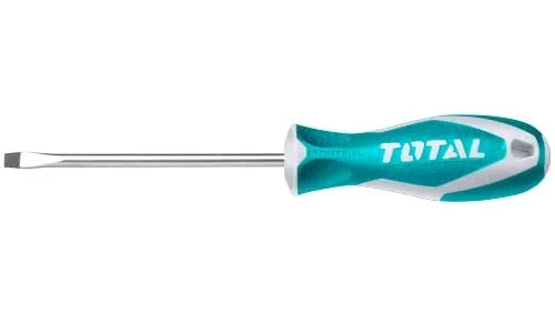 "THT2156P - ""ТОТАL"" Отвёртка SL 6.5, длинна 125мм, диаметр 6.0мм." - фото 1 - id-p95935287