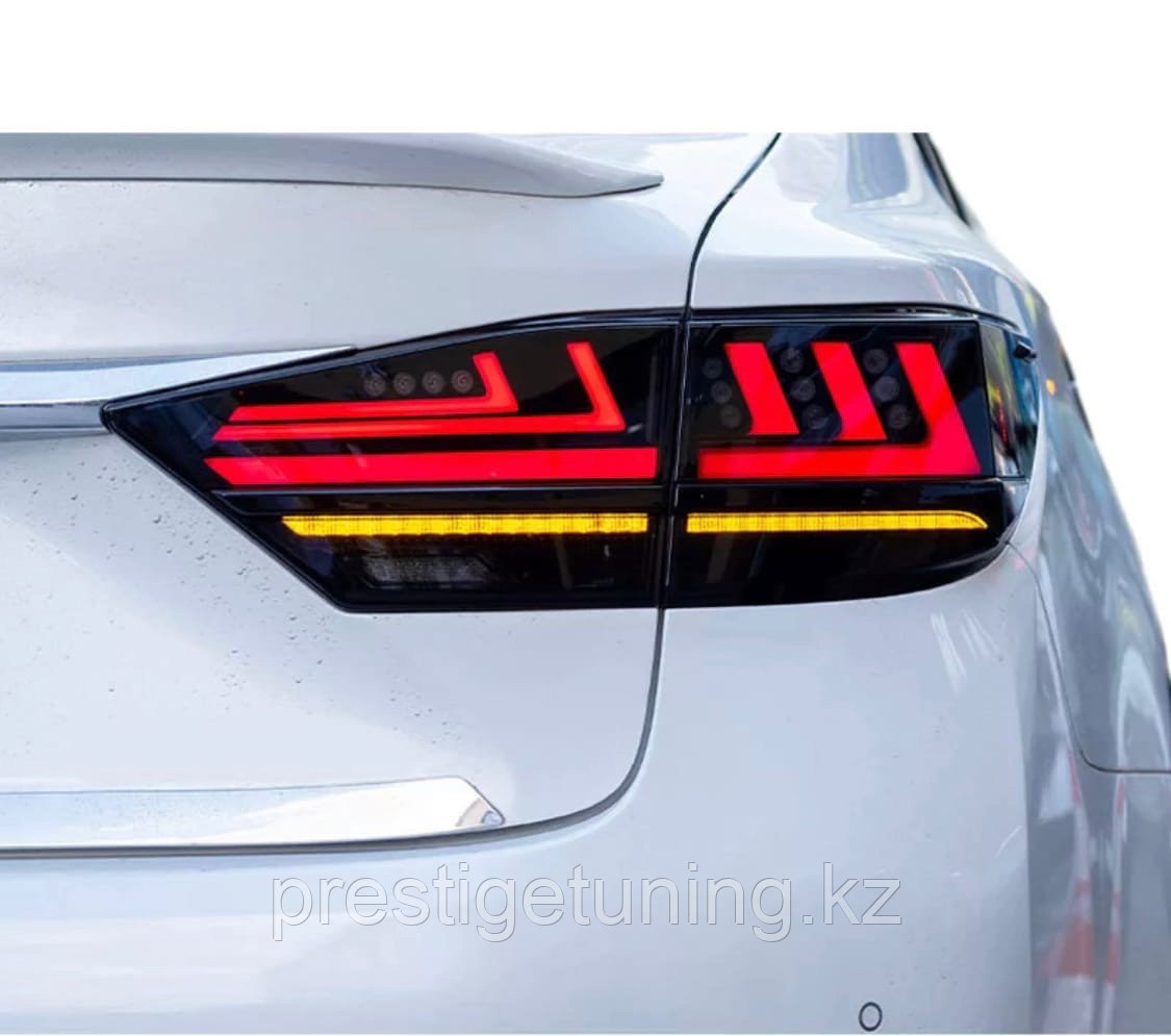 Задние фонари на Lexus ES 2012-18 дизайн 2021 (Дымчатые) - фото 10 - id-p95935308