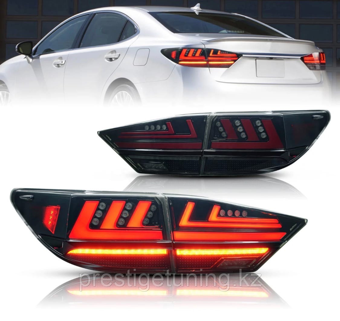Задние фонари на Lexus ES 2012-18 дизайн 2021 (Дымчатые)