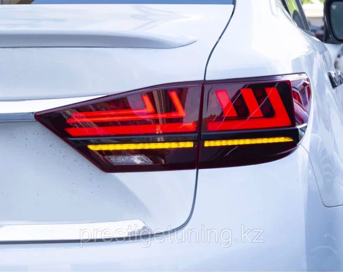 Задние фонари на Lexus ES 2012-18 дизайн 2021 (Красные) - фото 2 - id-p95935364