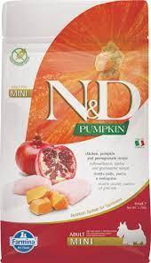 Фармина N&D Dog Pumpkin курица с гранатом и тыквой для вз.собак мини, 0,8кг