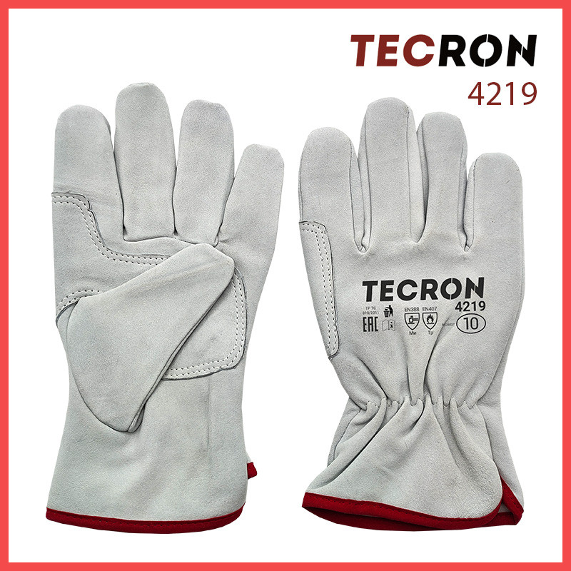 Спилковые перчатки Tecron 4219
