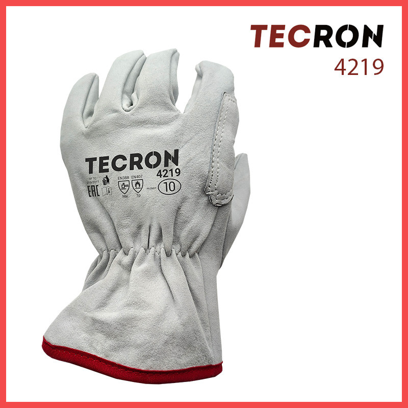 Спилковые перчатки Tecron 4219 - фото 4 - id-p95913458
