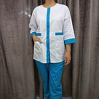 Костюм женский прямая  застежка  униформа,медицинский, фото 1