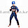Костюм детский карнавальный комбинезон с мускулами и маской Капитан Америка, фото 2