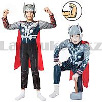 Костюм детский карнавальный комбинезон с мускулами и маской Тор