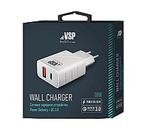Зарядное устройство для телефонов BoraSCO USB Quick Charge 3.0 White (37260)